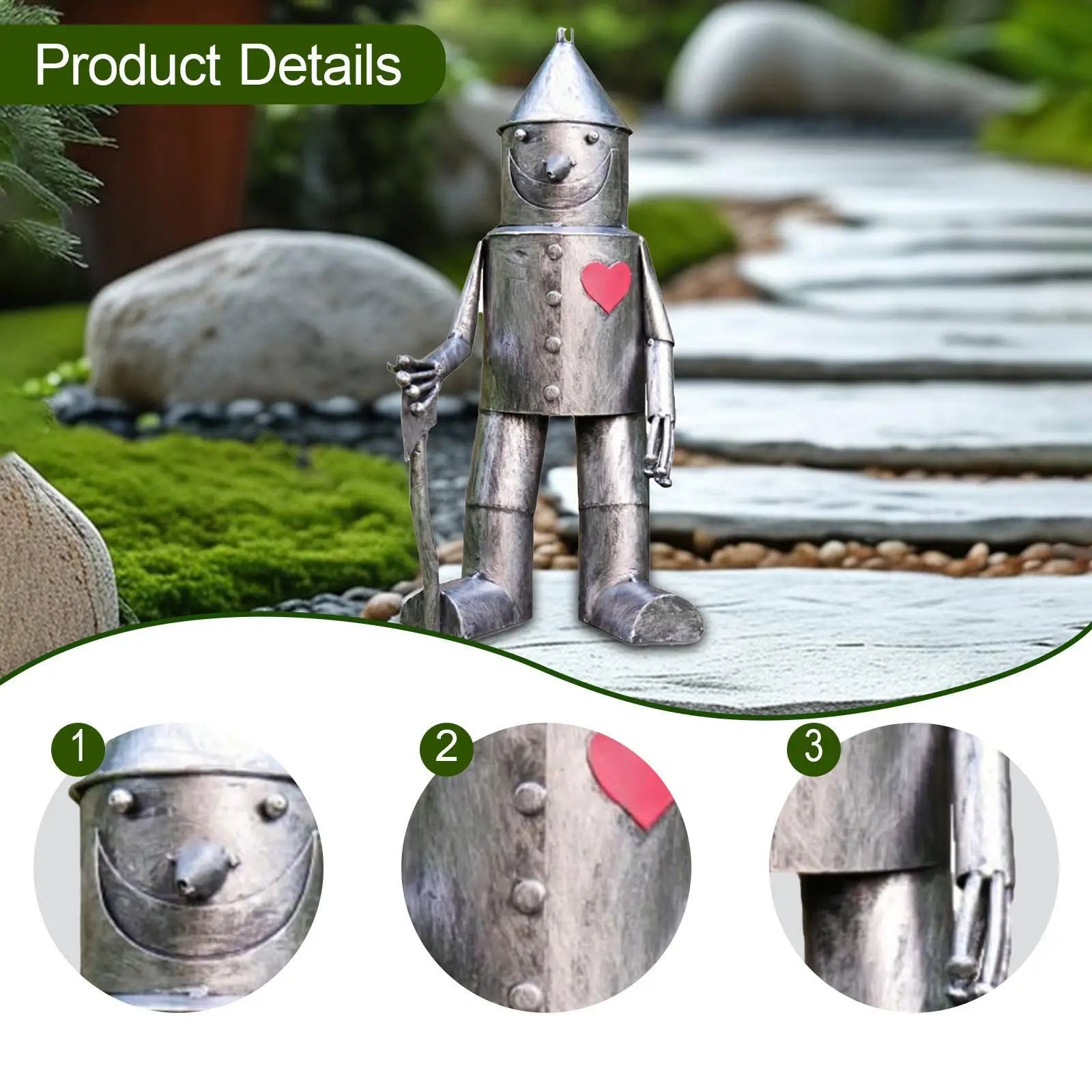 Hartwell Resin Tin Man Garden Statue