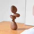 Elna Stacking Wooden Stone Sculpture