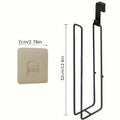 Over-the-Tank Toilet Paper Holder with Storage, Metal, Black or Gold