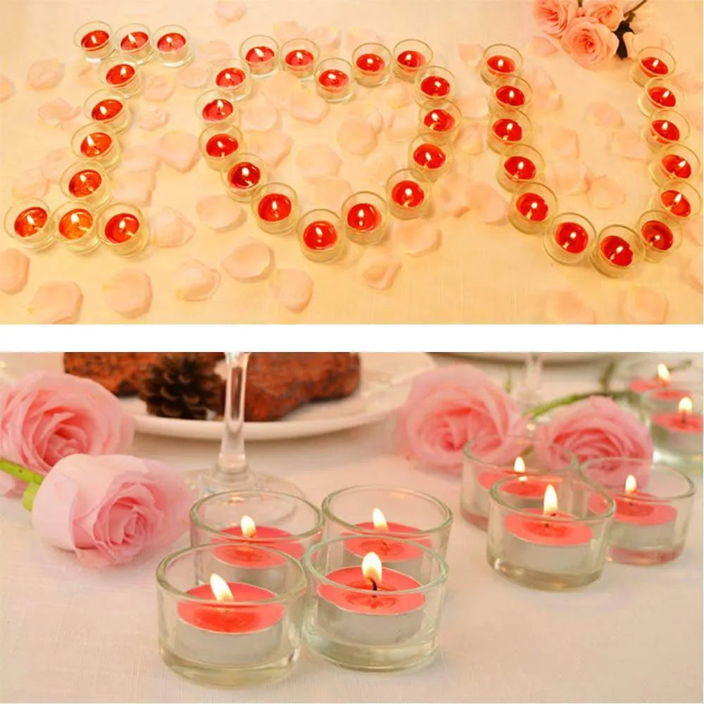 Clear Glass Tealight Holders for Tabletop and Centerpieces