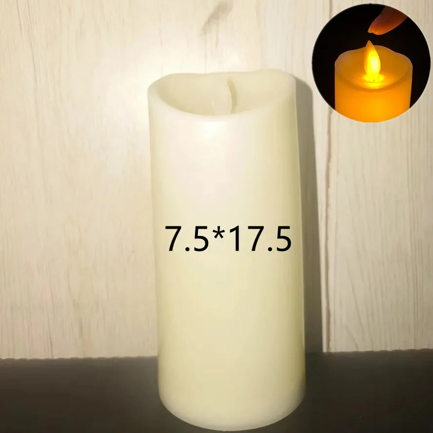 Flameless Flickering LED Pillar Candles for Cozy Home and Safe Ambiance