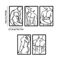 Marin Minimalist Metal Line Wall Art Set