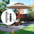Stainless Steel Outdoor Umbrella Stand Base for Patio, Balcony, or Garden