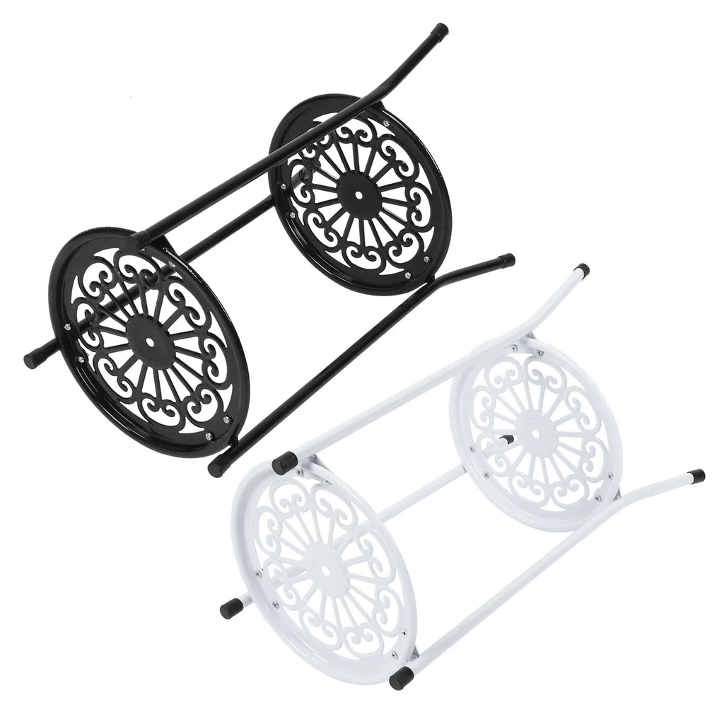 2-Tier Metal Plant Stand for Indoor & Outdoor Display