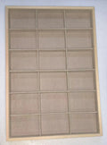 Velvet Jewelry Tray for Drawer or Dresser Organization – Beige & Apricot Wood Display with Compartments for Rings, Necklaces, Earrings