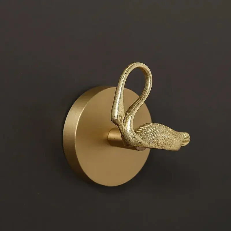 Alder Brass Animal & Botanical Wall Hook