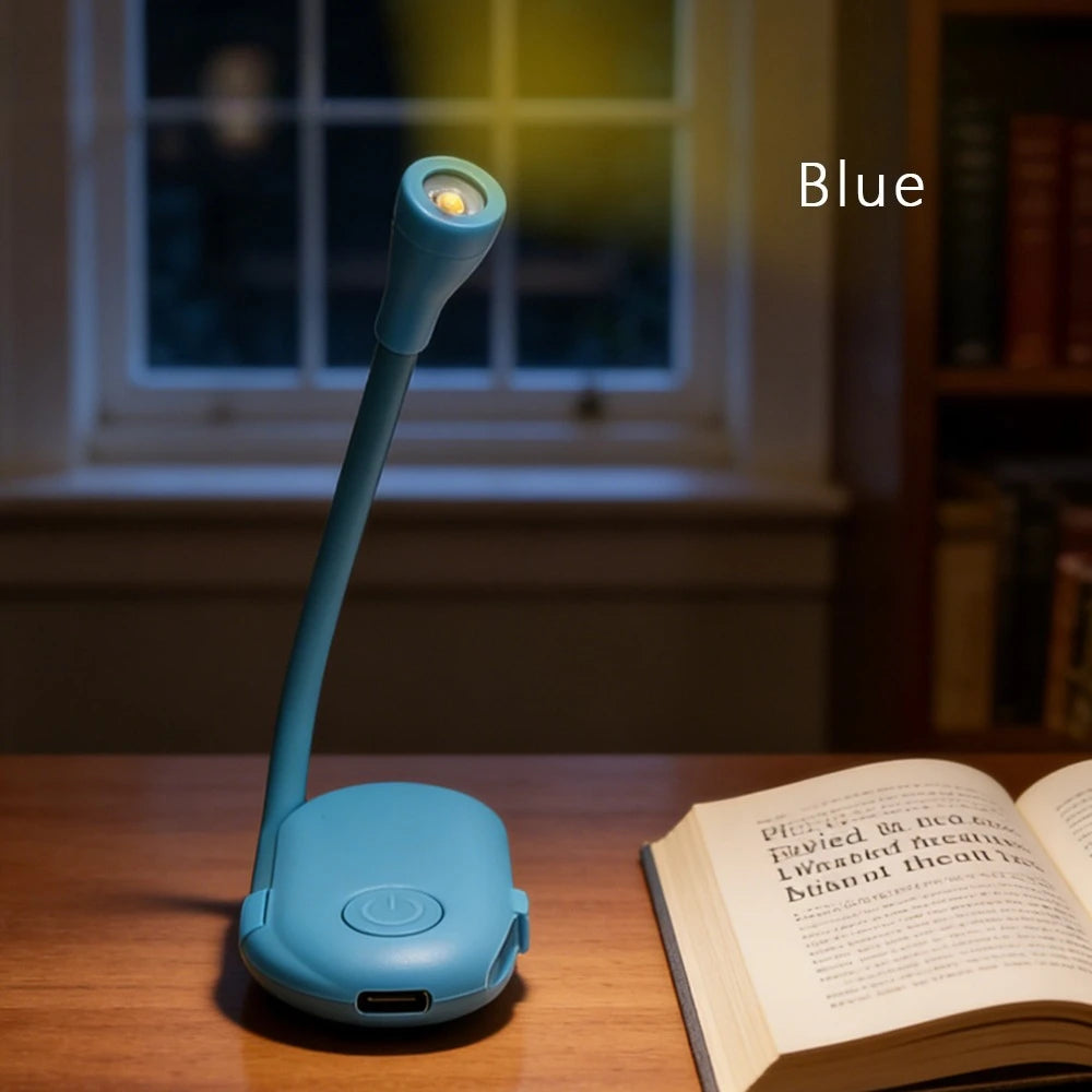Clip-On USB Rechargeable Book Light for Bedside or Desk