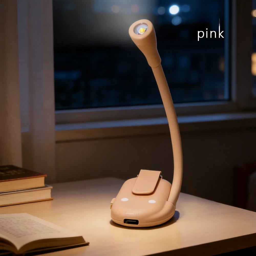 Clip-On USB Rechargeable Book Light for Bedside or Desk