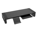 Height Adjustable Monitor Stand with Storage Drawer