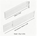 Adjustable Expandable Drawer Dividers for Kitchen, Dresser, or Closet Organization – Set of 4 or 6, White ABS
