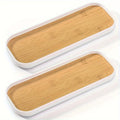 Slim Vanity Counter Tray Organizer for Bathroom, Kitchen, or Entryway