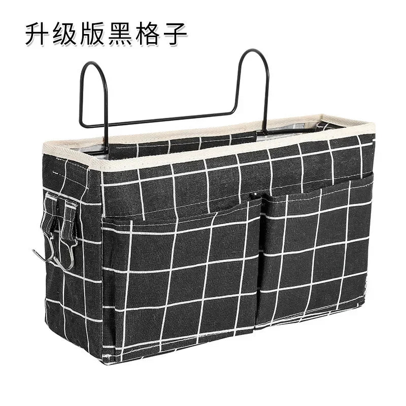 Hanging Bedside Organizer Caddy with Pockets