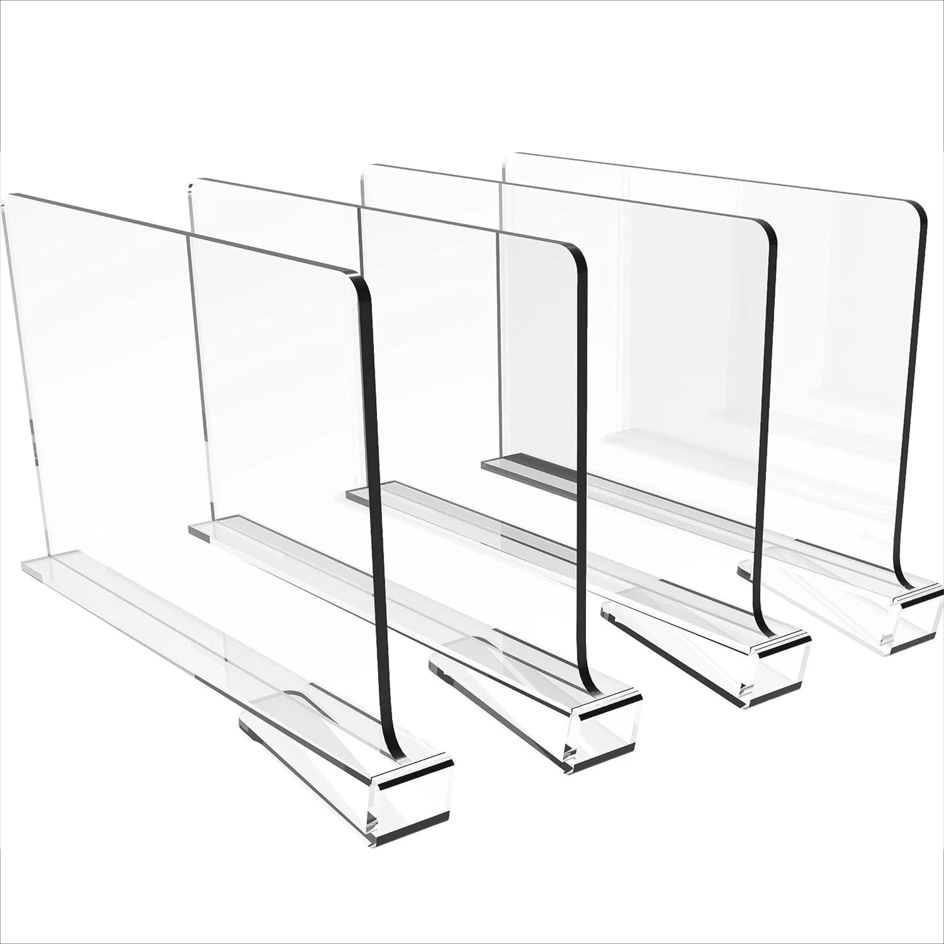 Transparent Closet Shelf Dividers for Tidy Wardrobe or Bookcase