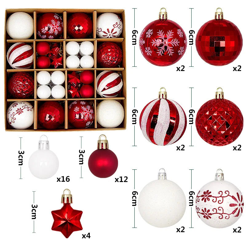 Winterberry Christmas Ornament Set for Tree Decorating
