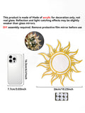 Solene Boho Sunburst Acrylic Wall Mirror