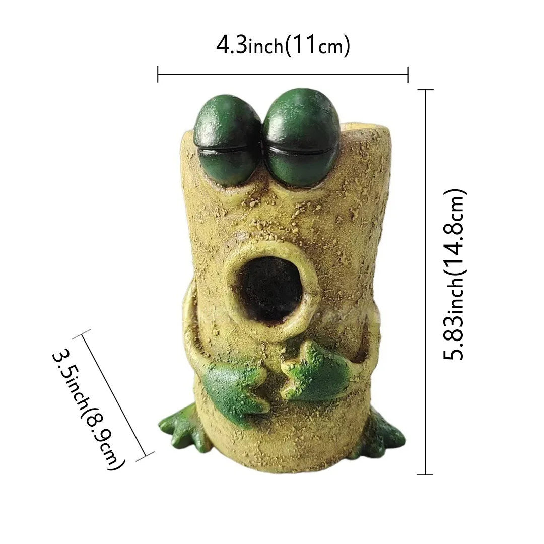 Willow Frog Resin Planter Pot for Indoor & Outdoor Decor