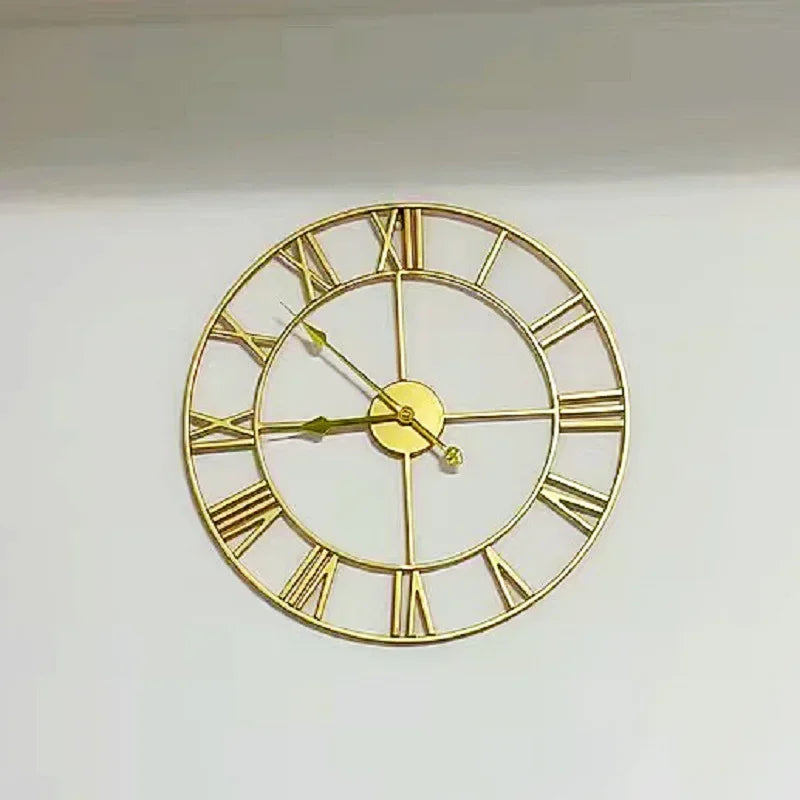 Wren Metal Roman Numeral Wall Clock, 40cm