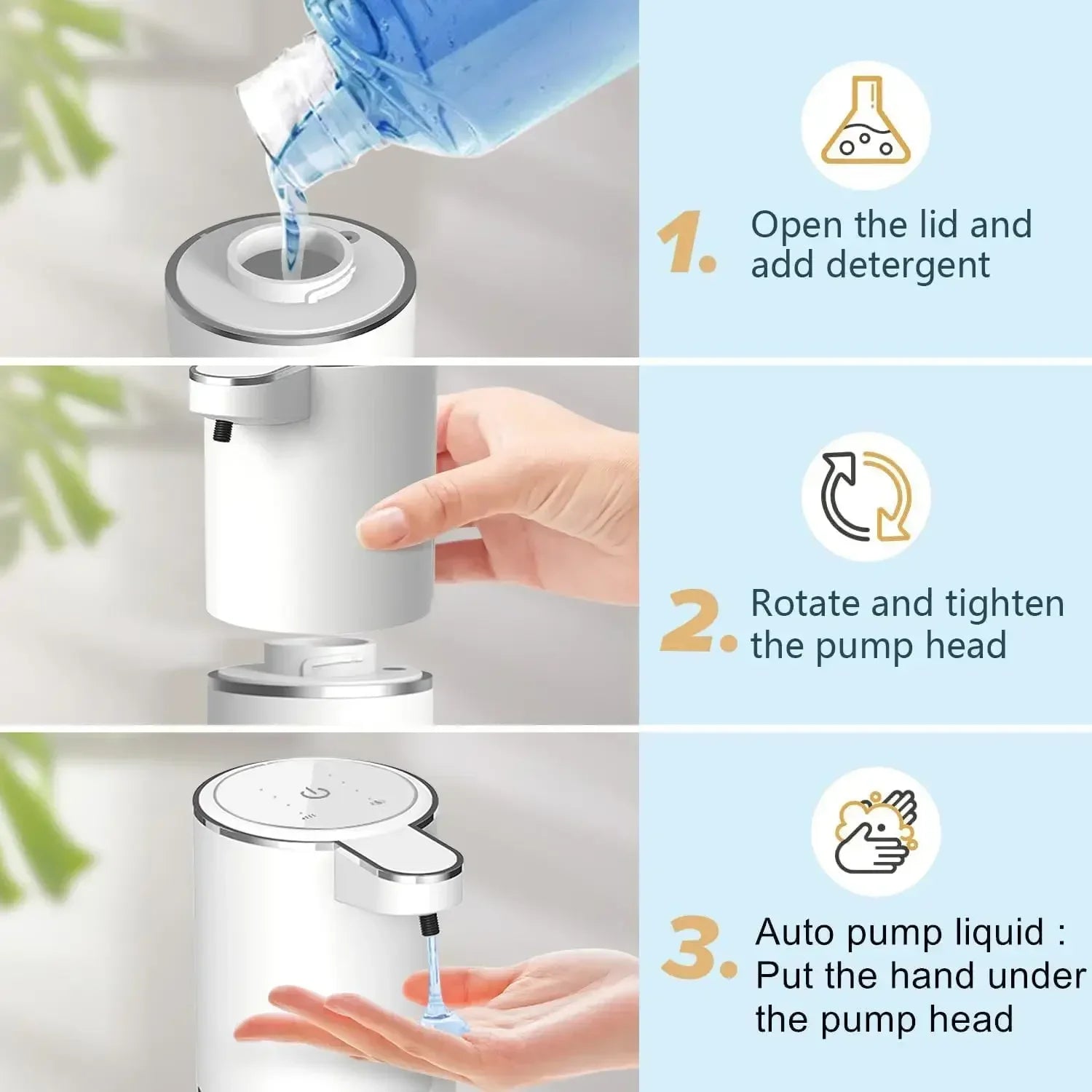Touchless Automatic Soap Dispenser with Infrared Sensor