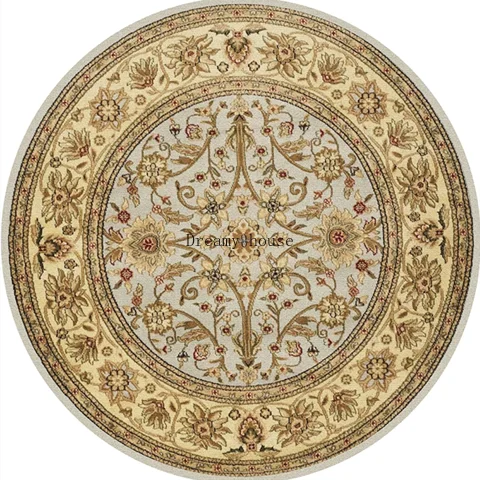 Adara Vintage Round Persian-Style Rug for Living Room or Bedroom