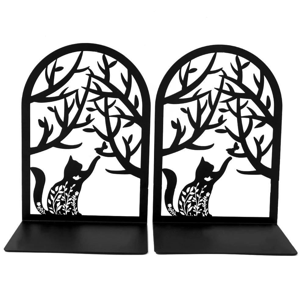 Willow Arch Cat & Dog Metal Bookends