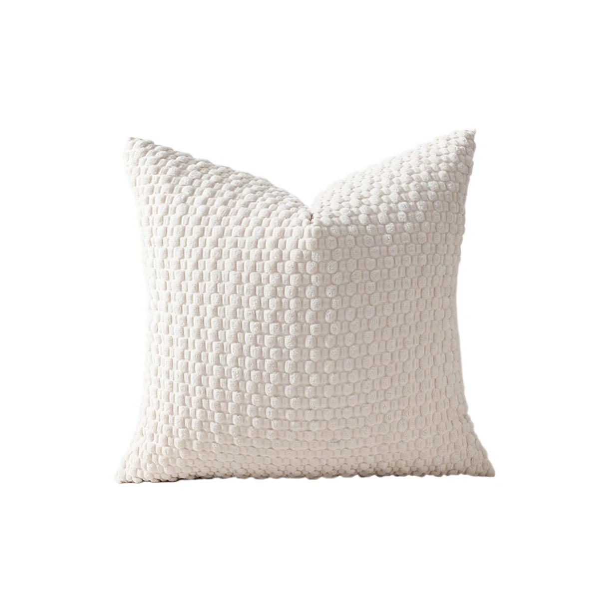Arlo Textured Corduroy Pillow Cover – Square Boho Accent for Living Room or Bedroom