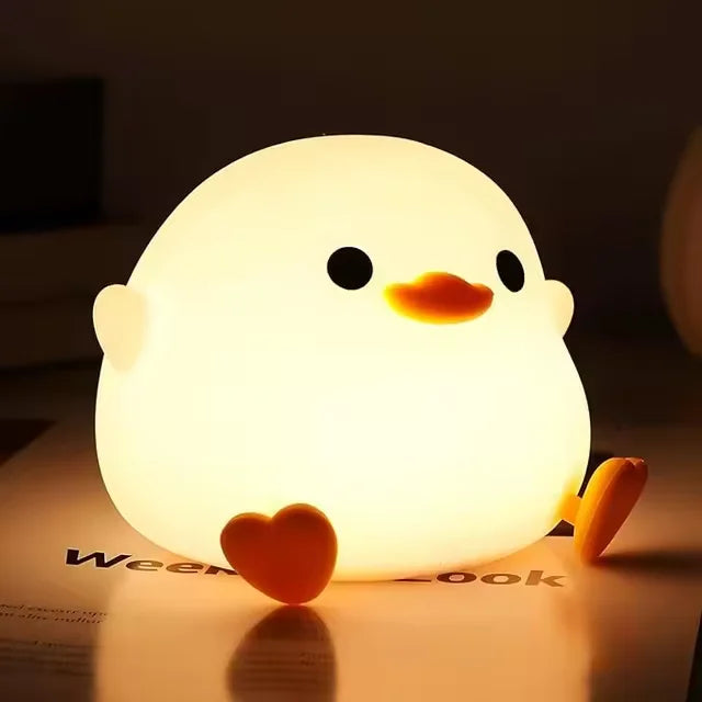 Willow Silicone Animal Night Light – USB Rechargeable Touch Lamp