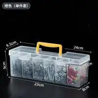 3-Compartment Plastic Small Parts Organizer Box