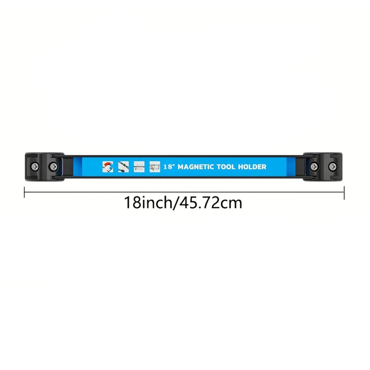 Wall-Mounted Magnetic Tool Holder Bar, Blue (4 Sizes)