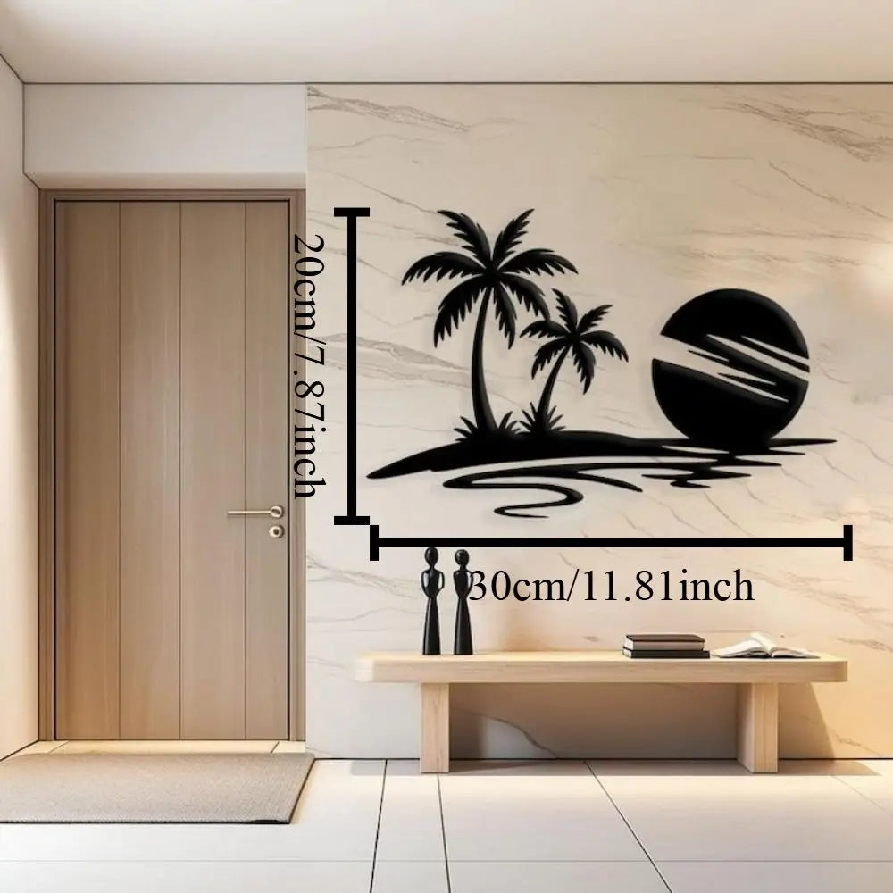 Lakeview Round Metal Wall Art