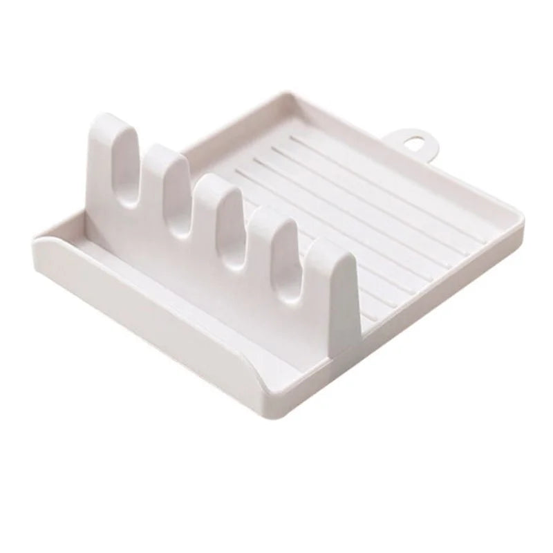 Non-Slip Kitchen Spoon and Lid Rest – Counter Organizer Rack