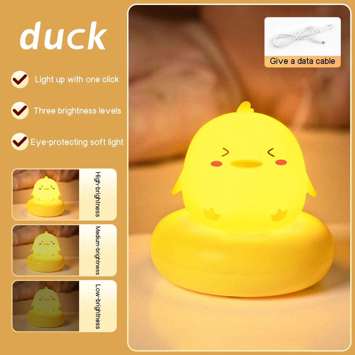 Cleo Animal Touch Night Light for Kids’ Bedrooms & Nursery