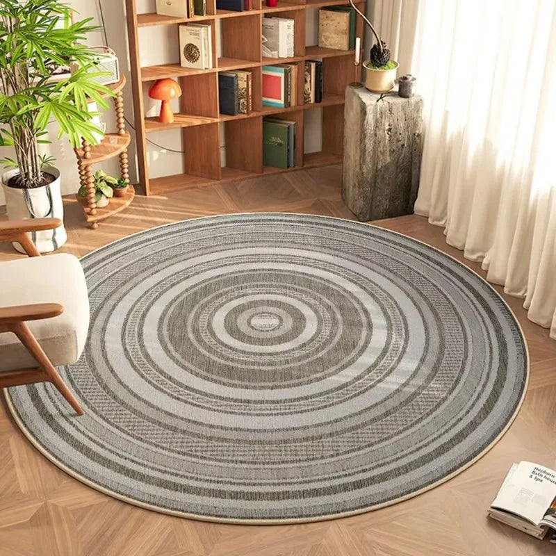 Mira Mandala Round Rug – Soft Bohemian Area Carpet for Living Room