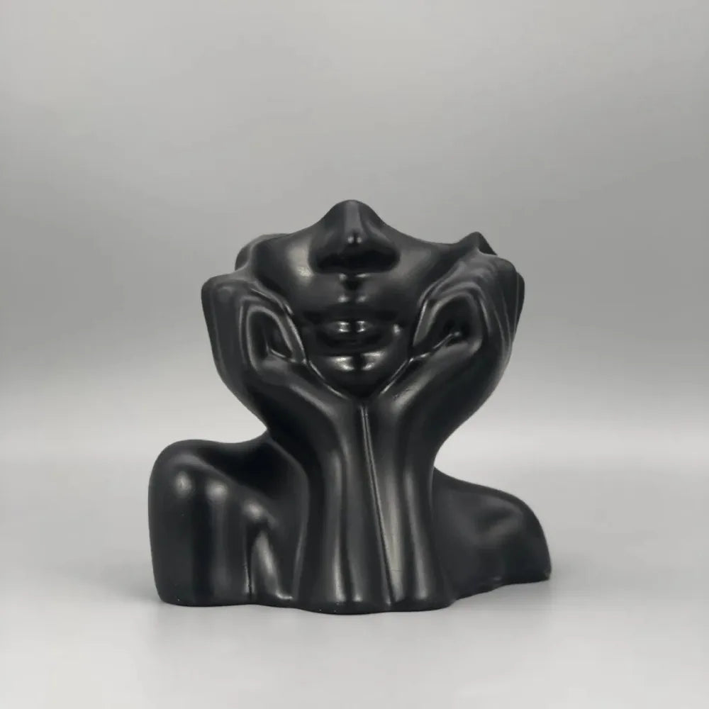 Mara Face Sculpture Makeup Brush Holder & Vase