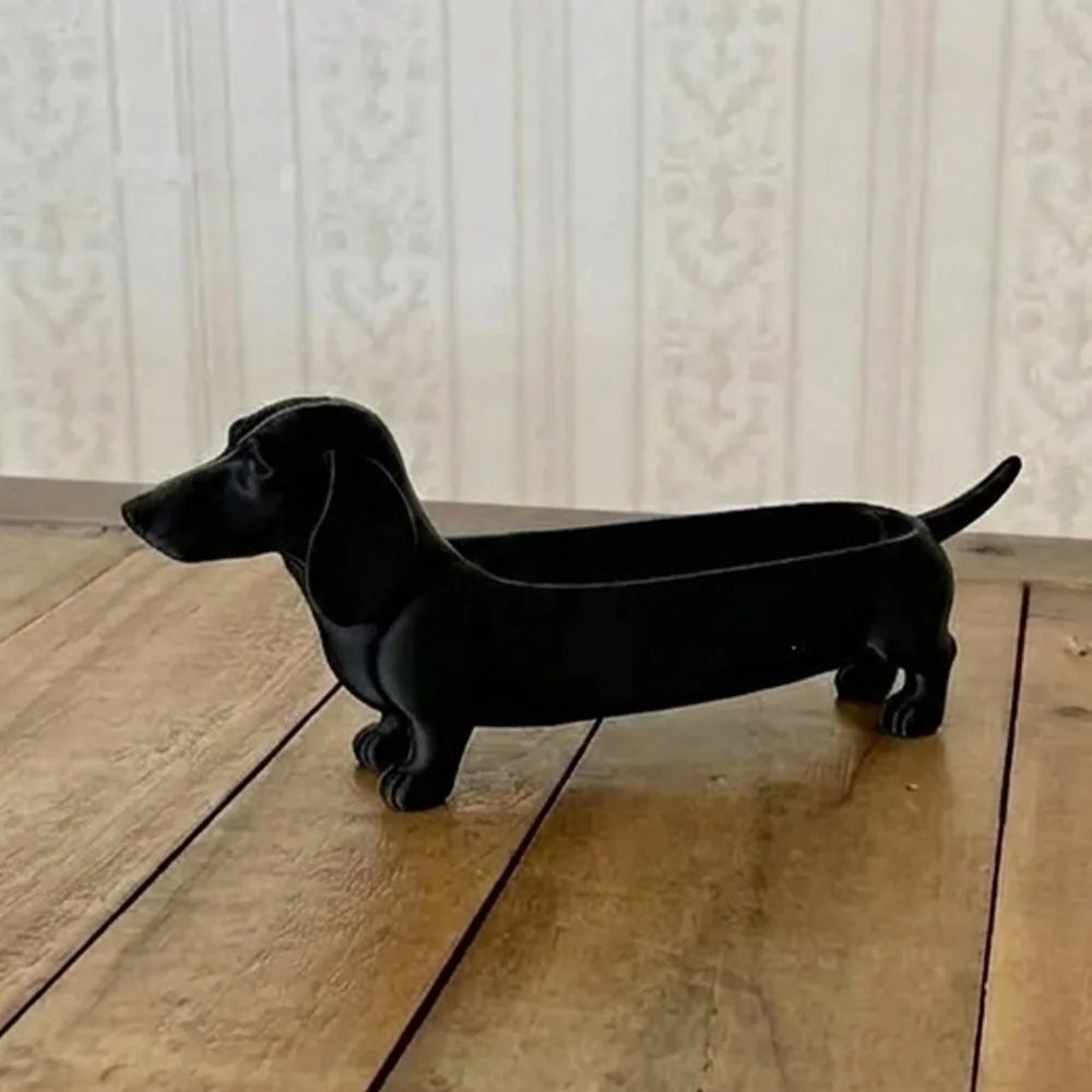 Winston Dachshund Catchall Tray – Animal Storage for Entryway or Desk