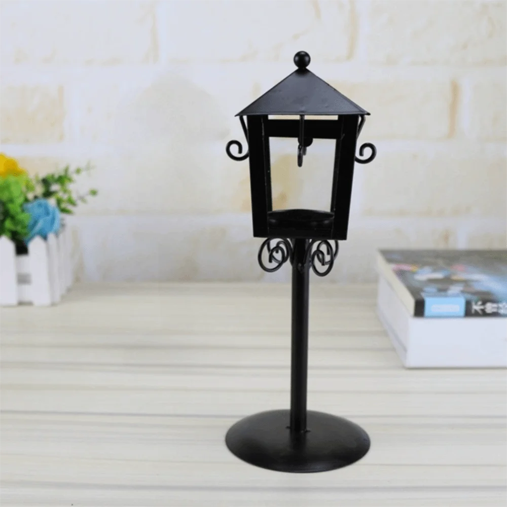 Marlowe Lantern-Style Iron Candle Holder