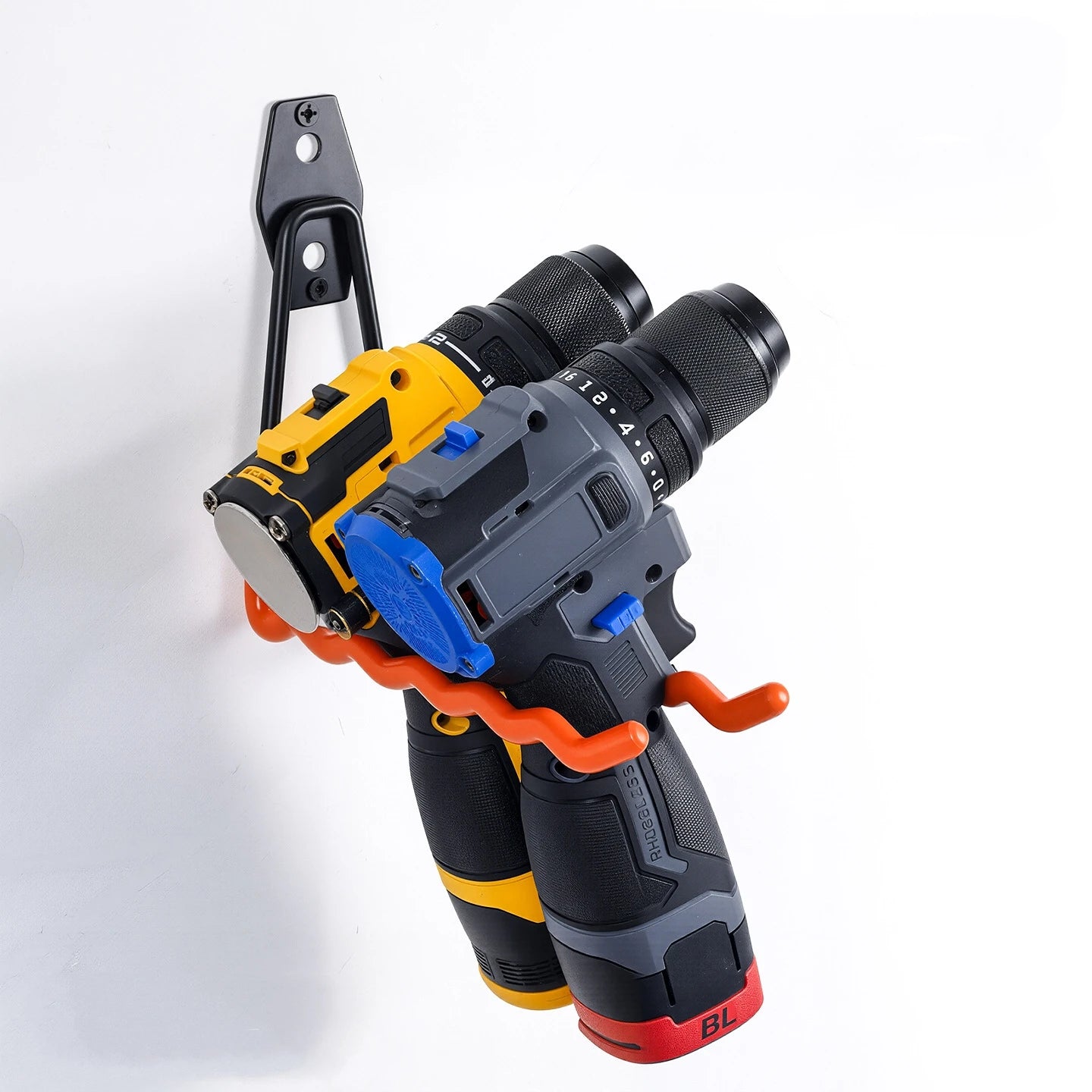 Wall-Mounted Metal Utility Hooks for Garage & Tool Storage