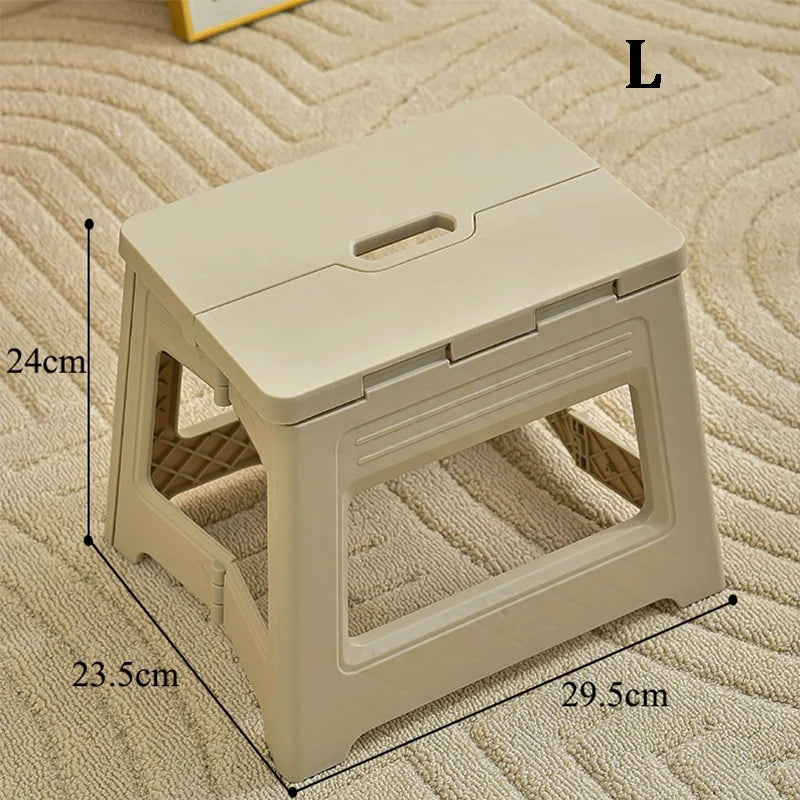Folding Step Stool for Kitchen, Bathroom, or Bedroom