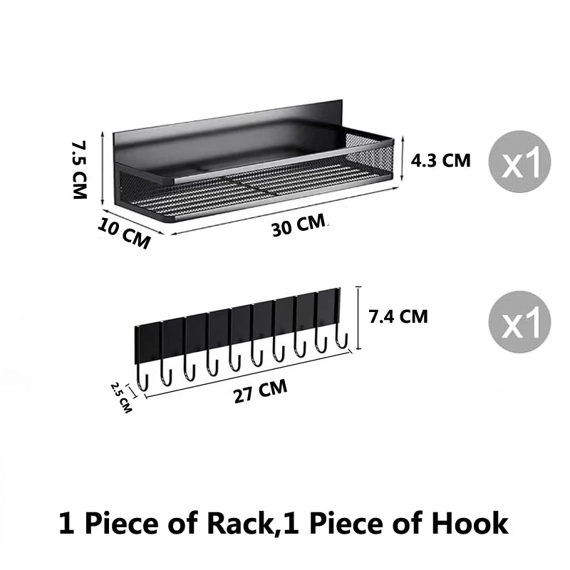 Magnetic Metal Spice Rack Set for Fridge or Oven – Kitchen Organization