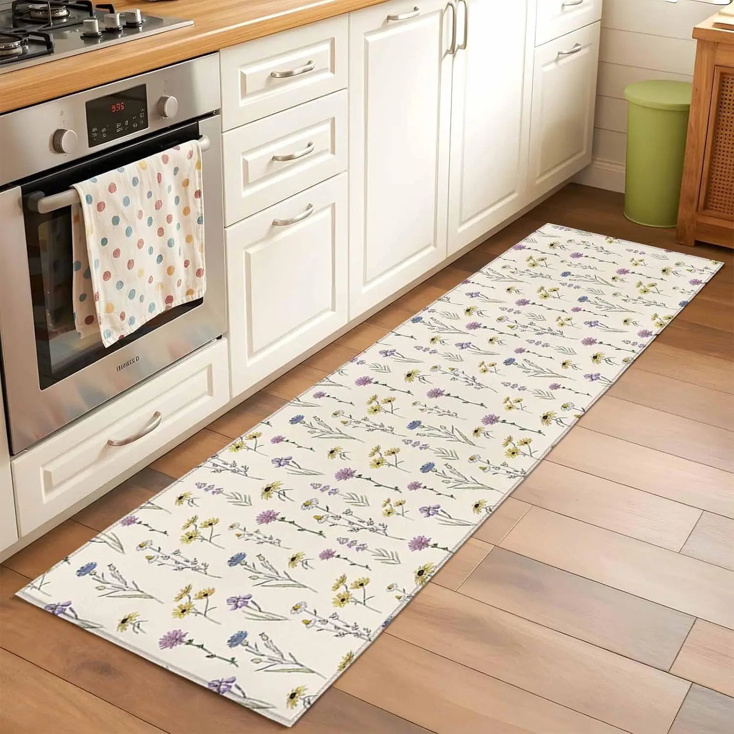 Meadow Floral Runner Rug – Colorful Bohemian Kitchen & Hallway Mat