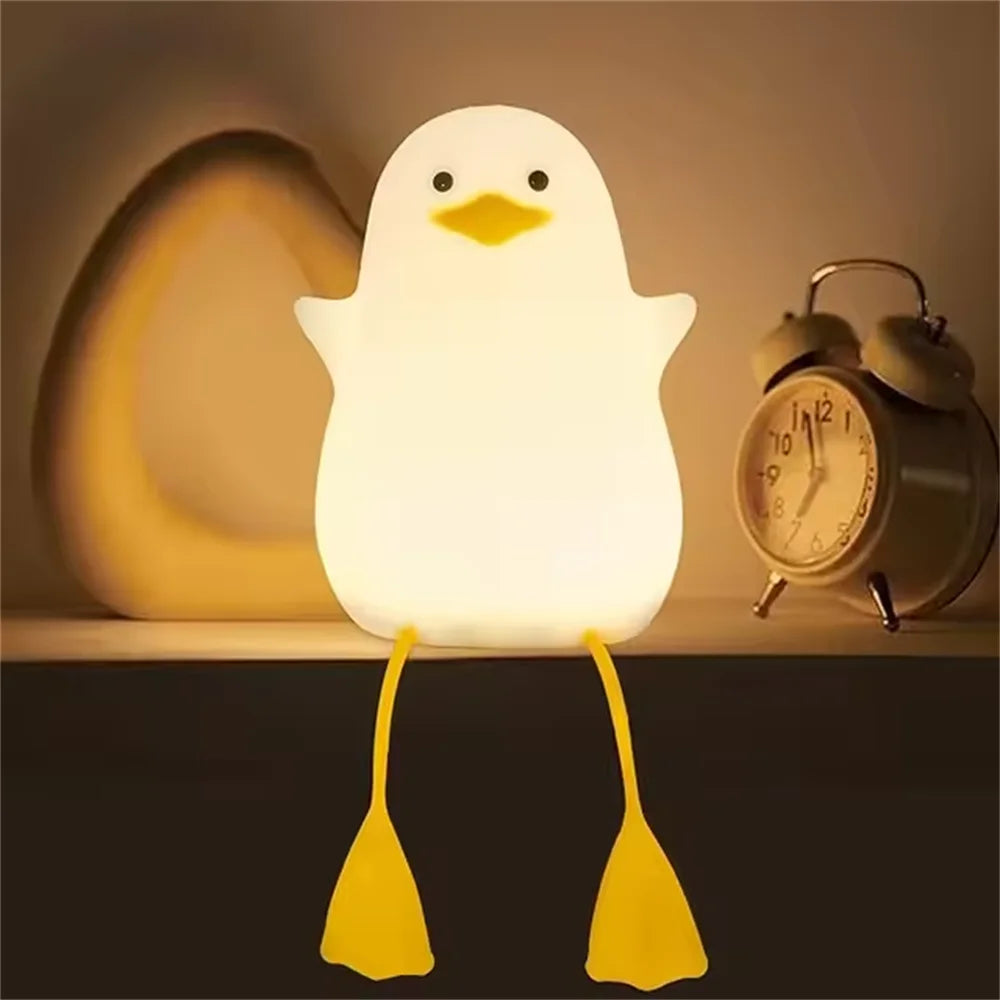 Willow Silicone Animal Night Light – USB Rechargeable Touch Lamp