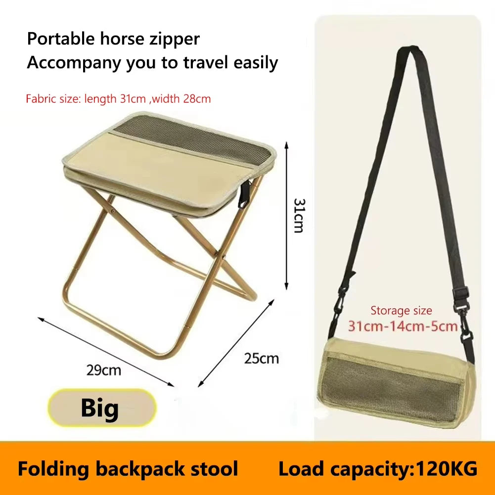 Portable Folding Backpack Stool for Outdoor, Camping & Hiking