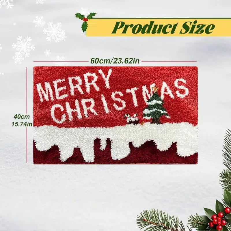 Holiday Welcome Mat – Festive Indoor/Outdoor Christmas Door Mat, 60x40cm