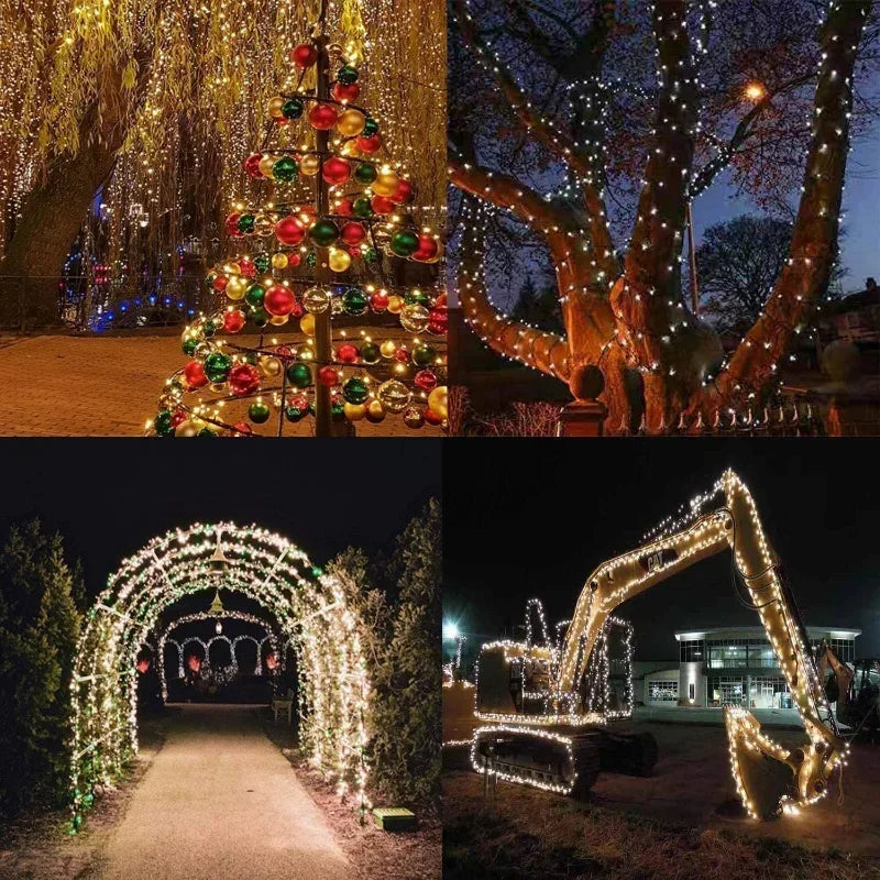 Solar LED String Lights for Garden & Patio, Multiple Colors