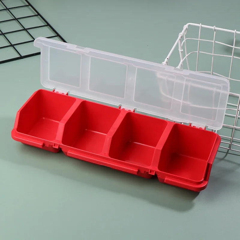 3-Compartment Plastic Small Parts Organizer Box