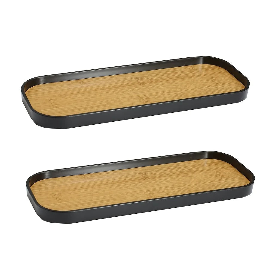 Slim Rectangular Vanity Tray for Bathroom or Bedroom