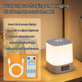 Rechargeable Bedside Night Light with Clock Display