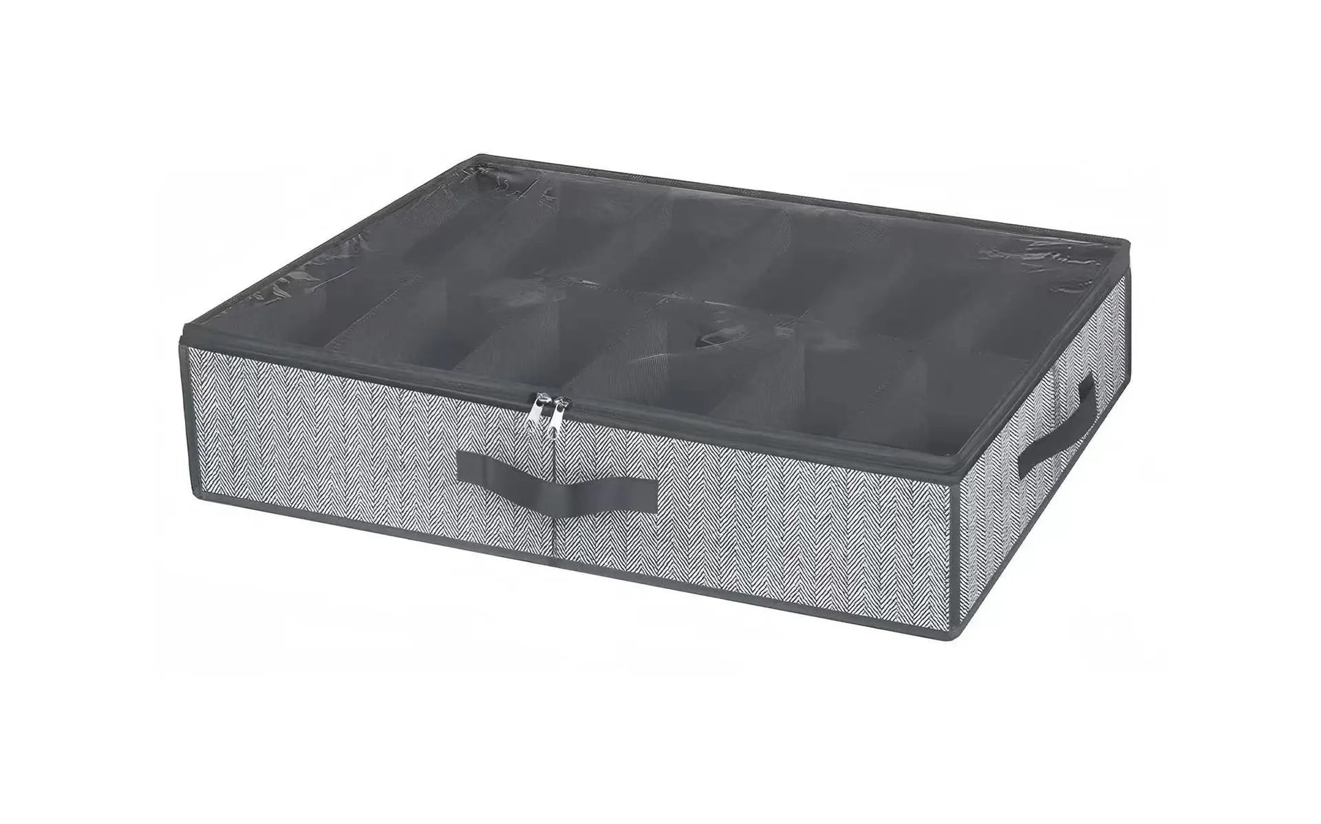 Under Bed Shoe Storage Organizer with Clear Window – Holds 12-16 Pairs