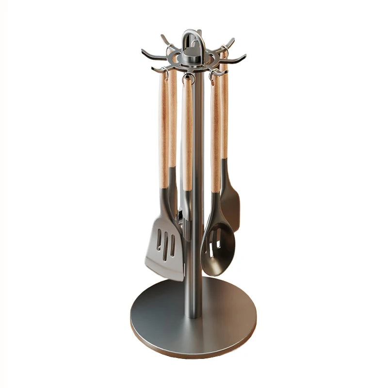 Rotating Utensil Holder Stand for Kitchen Countertop Organization