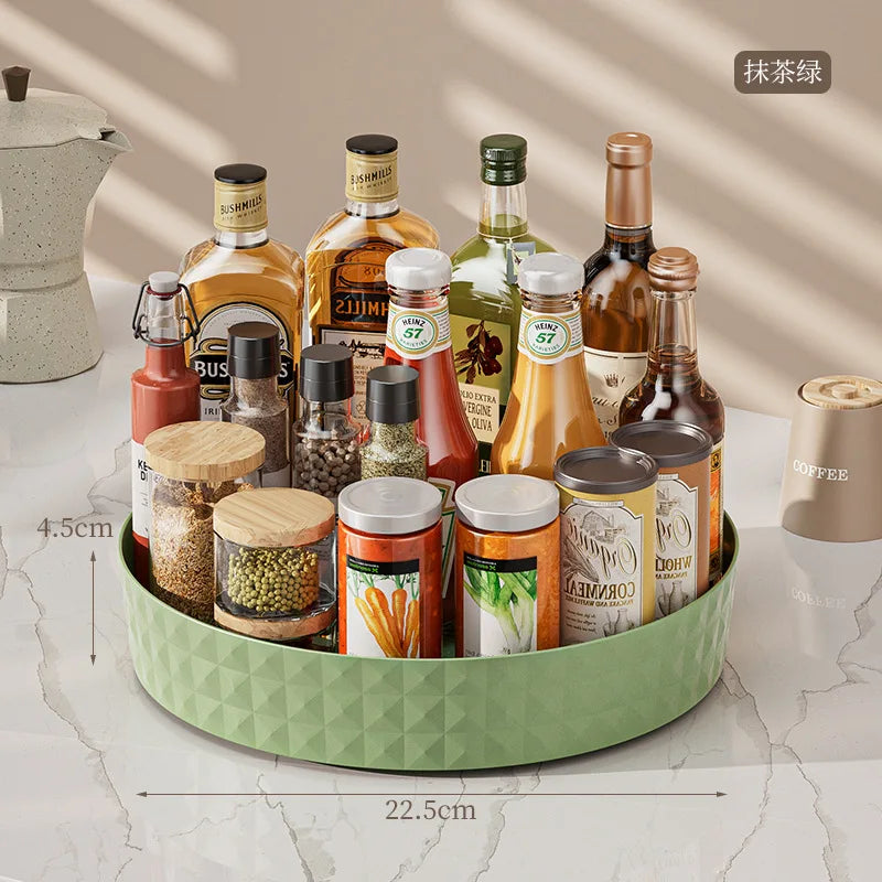 360° Rotating Lazy Susan Turntable for Kitchen and Bathroom Organization