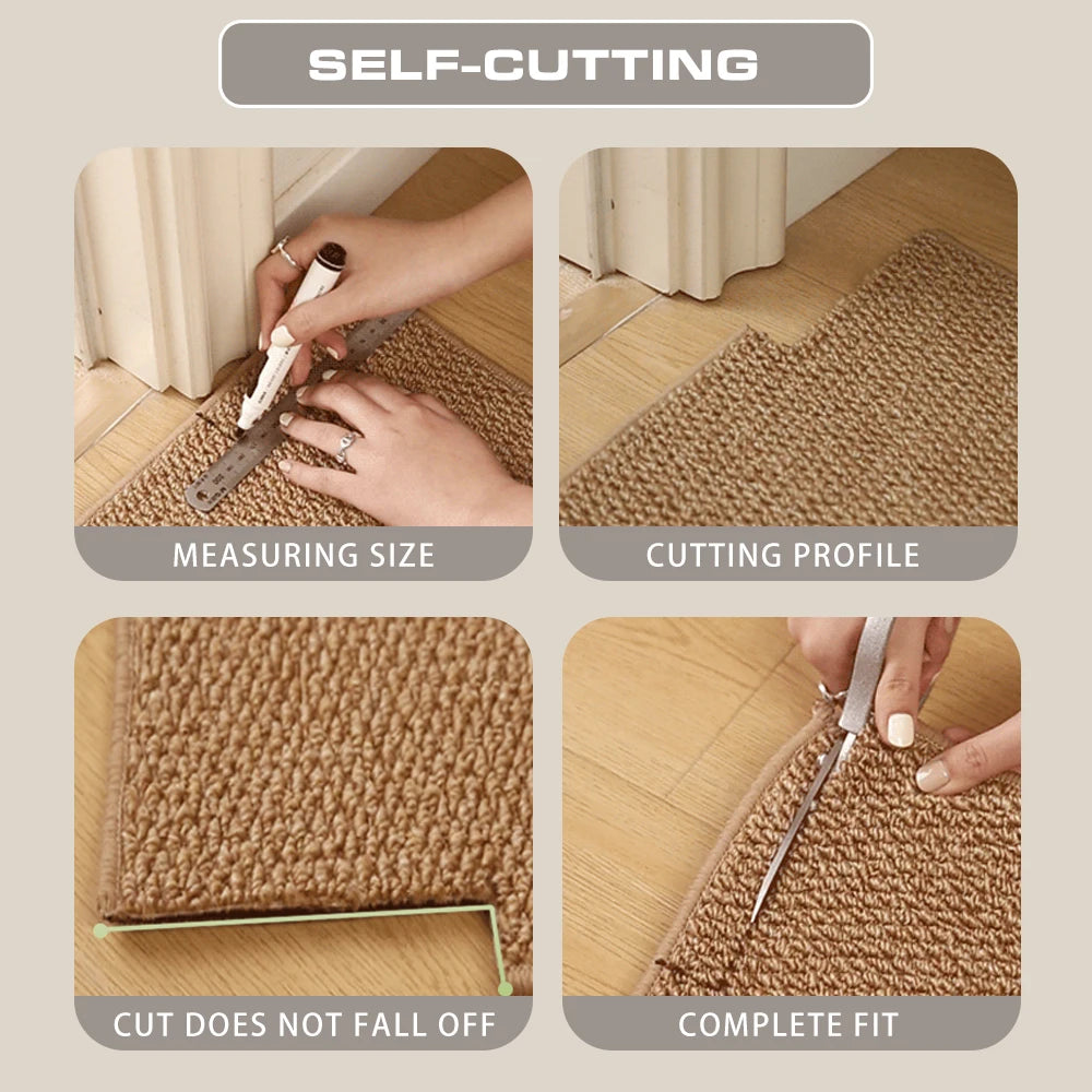 Textured Anti-Slip Entryway Doormat – Washable Indoor/Outdoor Rug